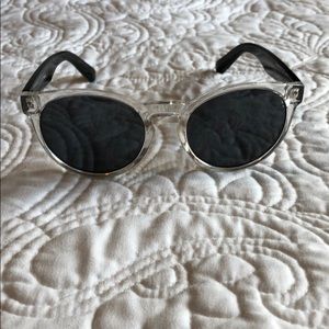Clear and black sunglasses